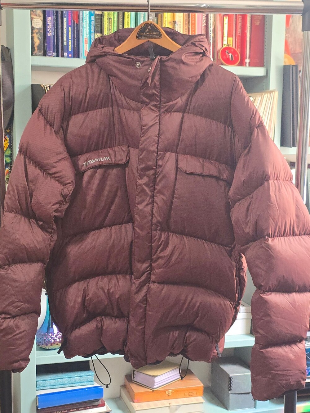 Columbia Titanium Men's Hooded Puffer Jacket - Burgundy